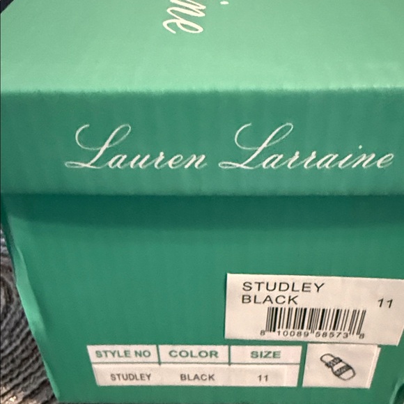 2/$25 Lauren Lorraine Black and Silver Studded size 11 NIB - Picture 3 of 3